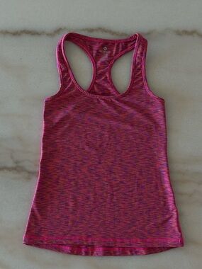 Velocity Pink Space Dye Racerback Athletic Tank Top Women’s Medium
